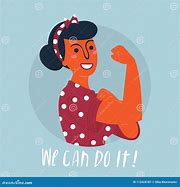 Image result for We Can Do It Girl Cartoon