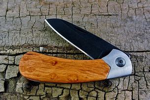 Image result for Wood Handle Pocket Knife