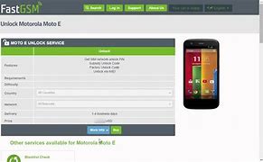 Image result for Unlock Motorola Moto E Free