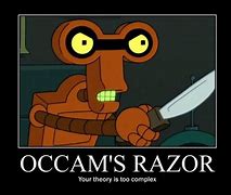 Image result for Occam's Razor Funny