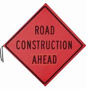 Image result for Road Constrution Ahead Sign