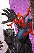 Image result for Black Panther vs Spider-Man
