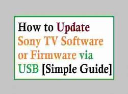 Image result for USB Firmware Update USB Sony TV