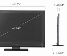 Image result for Sharp TV Dimensions