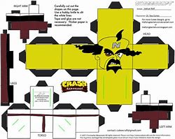 Image result for Crash Bandicoot Papercraft