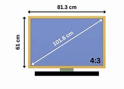 Image result for 40 Inch TV Size in Cm
