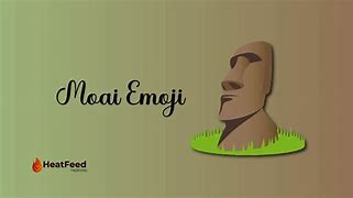 Image result for Moyai Emoji