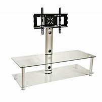 Image result for Glass TV Stand with Bracket
