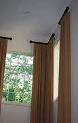 Image result for Curtain Rod for Window in Corner