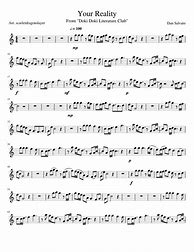 Image result for Your Reality Flute Sheet Music
