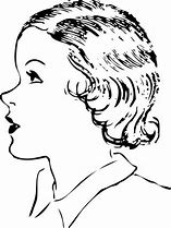 Image result for Girl Hair Clip Art