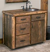 Image result for Rustic Wood Bath Vanities