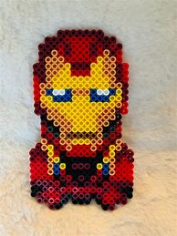 Image result for Iron Man Perler Beads