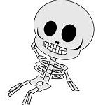 Image result for Skeleton Cartoon with Blue Jeans