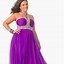 Image result for Purple Prom Dress Plus Size