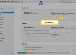 Image result for How to Restore iPad iTunes