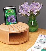 Image result for Wooden Mobile Phone Amplifier