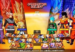 Image result for Dragon Ball Fighterz Character Select Screen