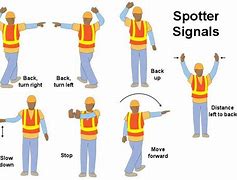 Image result for Spotter Signals for Backing Up a Truck