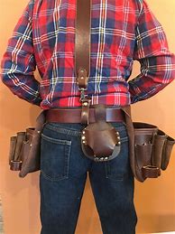 Image result for Leather Tool Bag Suspenders DIY