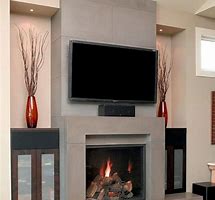 Image result for TV Next to Fireplace