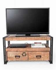 Image result for Industrial Wood TV Stand