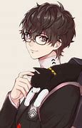 Image result for Anime Boy Glasses Black Outfit Headphones