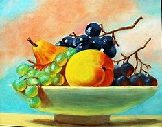 Image result for Fruit On Table Still Life Painting