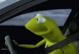 Image result for Evil Kermit Meme Driving