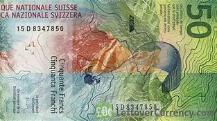 Image result for Image of 9th Series 50 Swiss Franc Banknotes