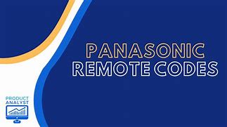 Image result for Panasonic Remote Codes