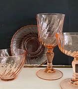 Image result for Vintage Pink Glassware
