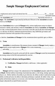 Image result for Employee Contract Example Template