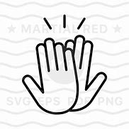 Image result for High Five SVG