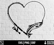 Image result for Fishing Heart Line SVG