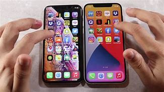 Image result for iPhone XS Max vs iPhone 12 Mini