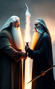 Image result for Saruman vs Gandalf T-Shirt