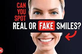 Image result for Spot the Fake Smile