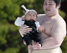 Image result for Sumo Wrestler and Baby Sumo Wrestler Together