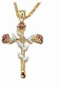 Image result for Rose Gold Cross Necklace for Women