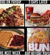 Image result for Payday Meal Meme