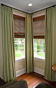 Image result for Curtain Rod for Window in Corner