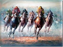 Image result for Horse Racing Framed Art