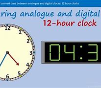 Image result for 24 Hour Clock Digital and Analog