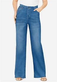Image result for Wide Leg Denim Jeans