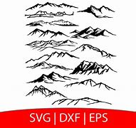 Image result for Black and White Mountain Desert SVG