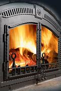 Image result for Double Sided Wood Stove Fireplace