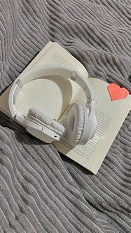Image result for Book with Headphones Aesthetic