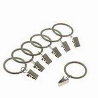 Image result for Oil Rubbed Bronze Curtain Rings with Clips