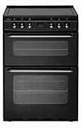 Image result for Black Electric Cooker 60Cm Double Oven